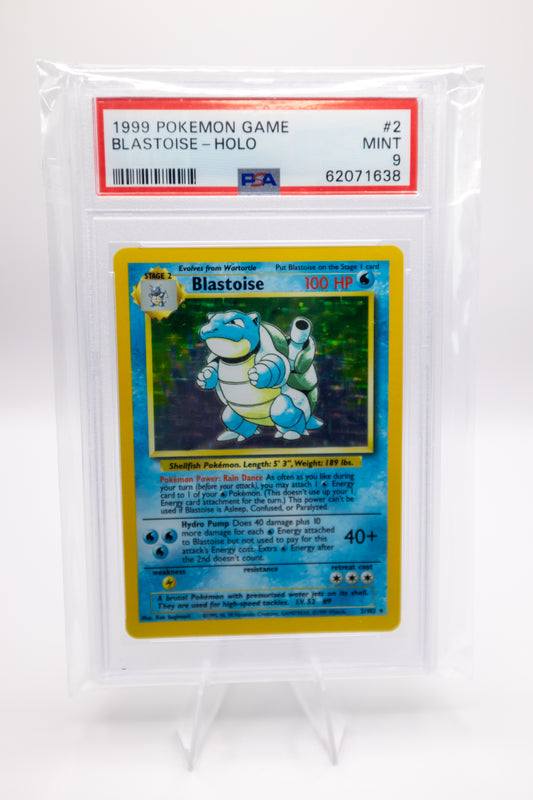 1999 Pokémon Base Set Blastoise Holo - PSA 9 (Mint Condition)